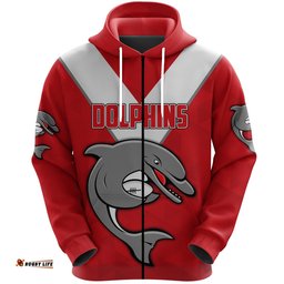 redcliffe zip hoodie dolphins