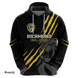 personalised richmond football hoodie go tigers sporty style