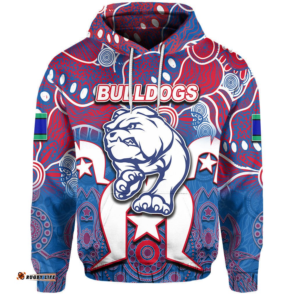 custom personalised bulldogs australian football torres strait islanders mix aboriginal hoodie