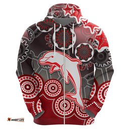 custom personalised redcliffe dolphins rugby hoodie