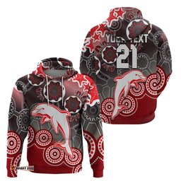 custom personalised redcliffe dolphins rugby hoodie
