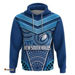 new south wales zip hoodie rugby style