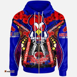 roosters rugby anzac day watercolour hoodie custom remembrance roosters with poppy flower