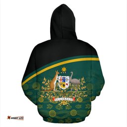 australia rugby hoodie curve style