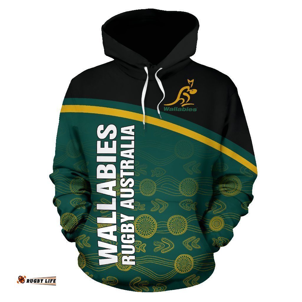 australia rugby hoodie curve style