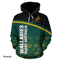 australia rugby hoodie curve style