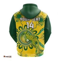 custom text and number australia soccer hoodie kangaroos matildas fifa womens world cup