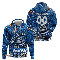 custom australia naidoc week 2024 hoodie bulldogs mascot keep the fire burning