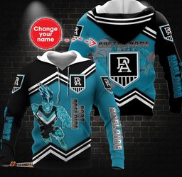 personalized custom 3d hoodie port adelaide football club afl mascot