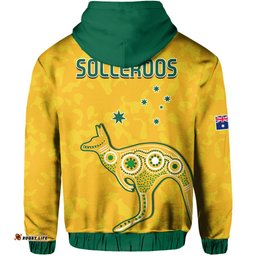australia soccer hoodie world cup football socceroos with kangaroos