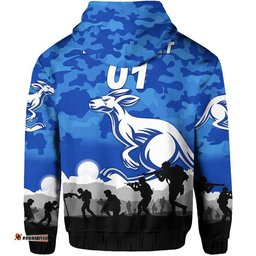 custom personalised south alice football club kangaroos anzac zip up and pullover hoodie simple style