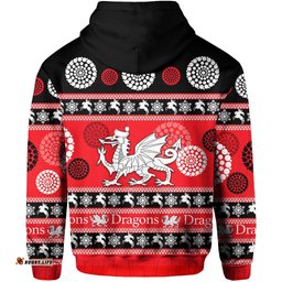 st george illawarra dragons zip hoodie christmas