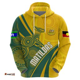 personalised australia soccer matildas indigenous hoodie world cup