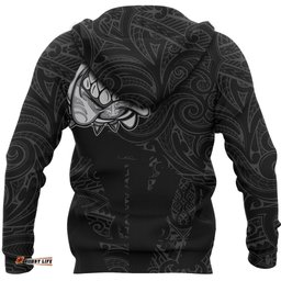 new zealand bulldog zip hoodie maori bulldog full zip hoodie black