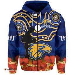 eagles football anzac hoodie west coast indigenous mix poppy camouflage