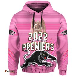 panthers proud hoodie back to back premiers version pink
