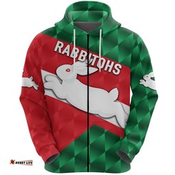 rabbitohs zip hoodie sporty style