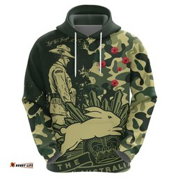 nrl anzac rabbitohs hoodie camouflage