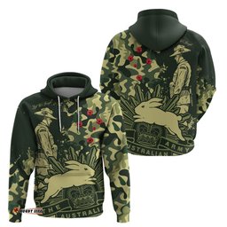 nrl anzac rabbitohs hoodie camouflage