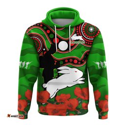 rabbitohs rugby anzac hoodie lest we forget 06