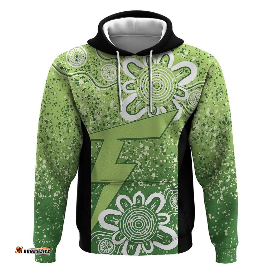 australian thunder cricket custom hoodie minimalism aboriginal