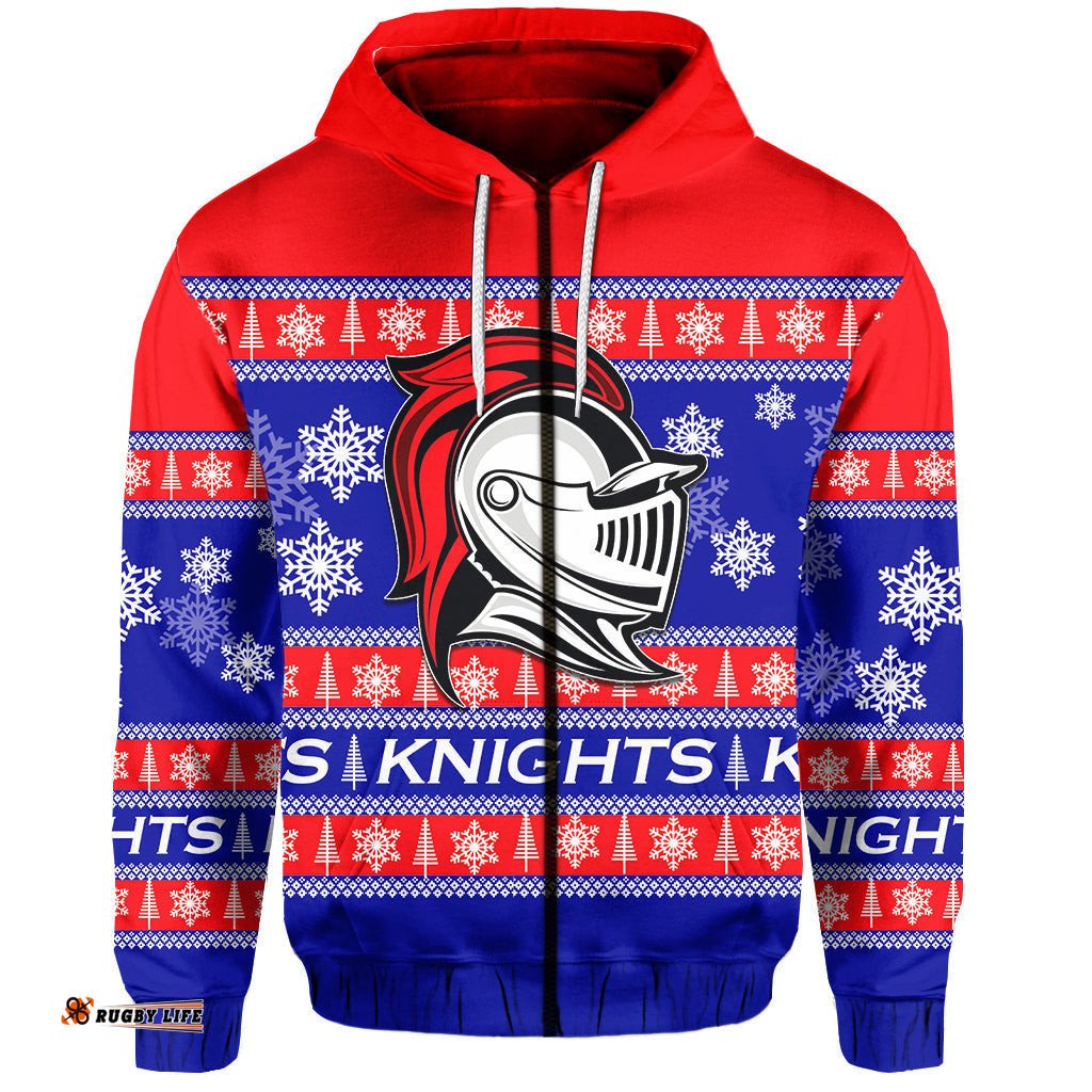 newcastle knights zip hoodie christmas