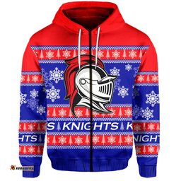 newcastle knights zip hoodie christmas