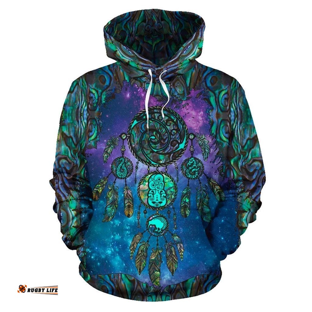 new zealand dreamcatcher hoodie paua shell
