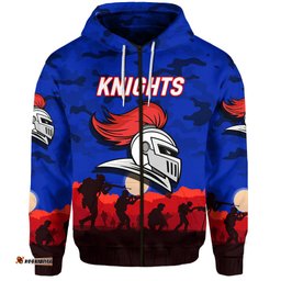 newcastle knights anzac zip up and pullover hoodie simple style