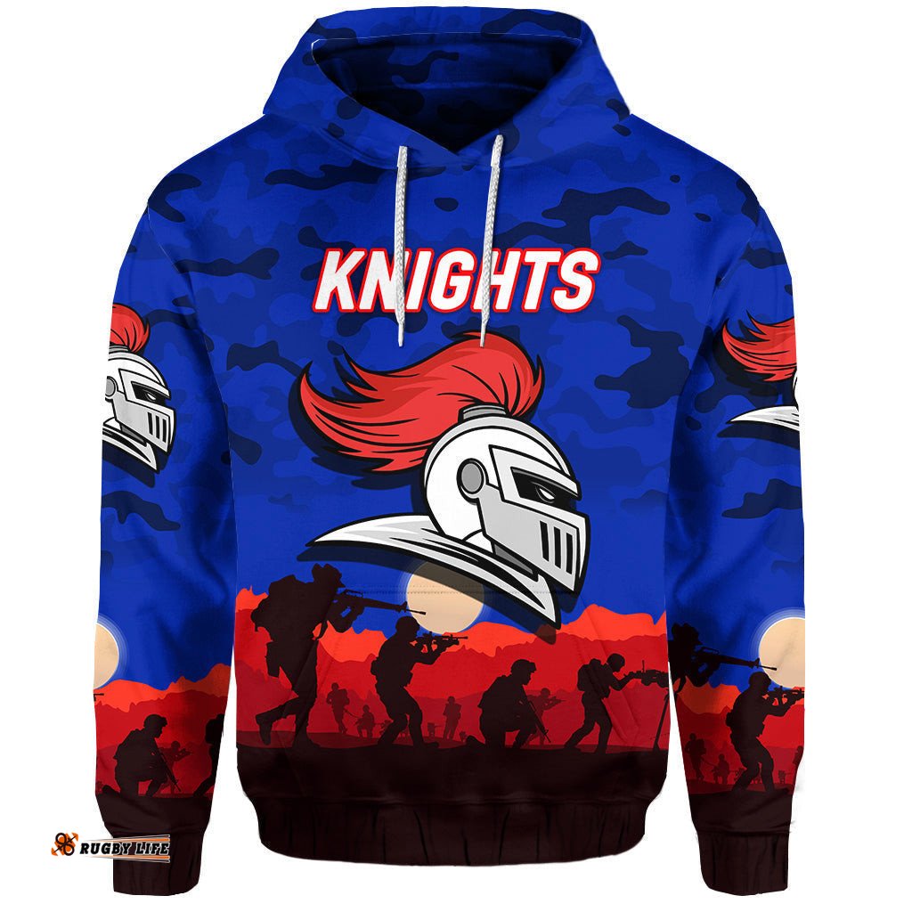 newcastle knights anzac zip up and pullover hoodie simple style