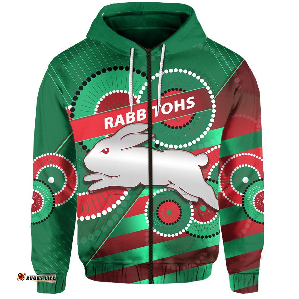 rabbitohs zip hoodie indigenous bravery
