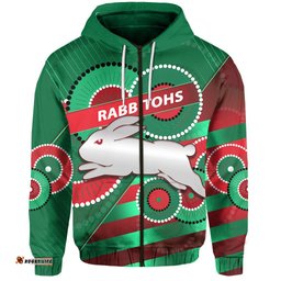 rabbitohs zip hoodie indigenous bravery