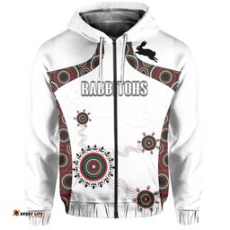 south sydney rabbitohs indigenous zip up hoodie