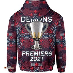 custom personalised demons indigenous hoodie premiers champion