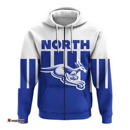 custom personalised melbourne zip hoodie north kangaroos sport style