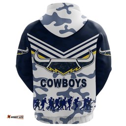 north queensland cowboys zip hoodie anzac day camouflage vibes white