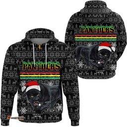 clothing penrith panthers christmas zip hoodie