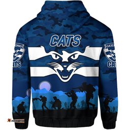 geelong cats anzac zip up and pullover hoodie simple style
