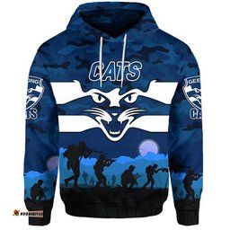 geelong cats anzac zip up and pullover hoodie simple style