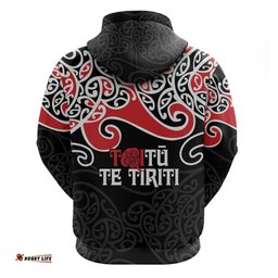 aotearoa toitu te tiriti hoodie new zealand stand together stand stronger