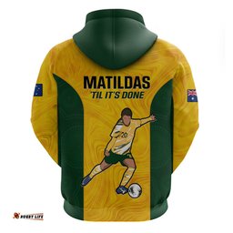 australia soccer hoodie sam kerr matildas proud world cup yellow