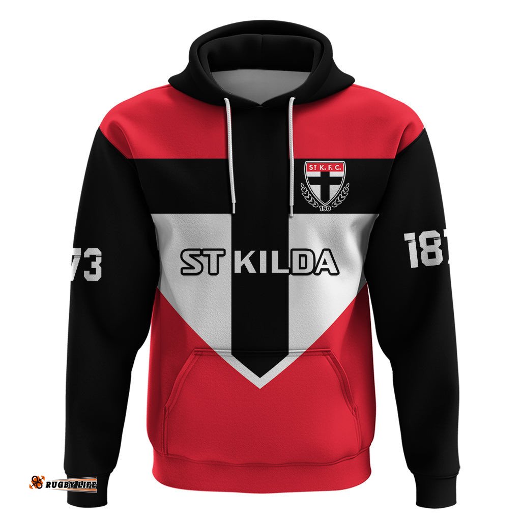 st kilda football hoodie saints 150th anniversary sporty style