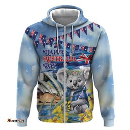 koala australia day hoodie proud aussie sydney opera house
