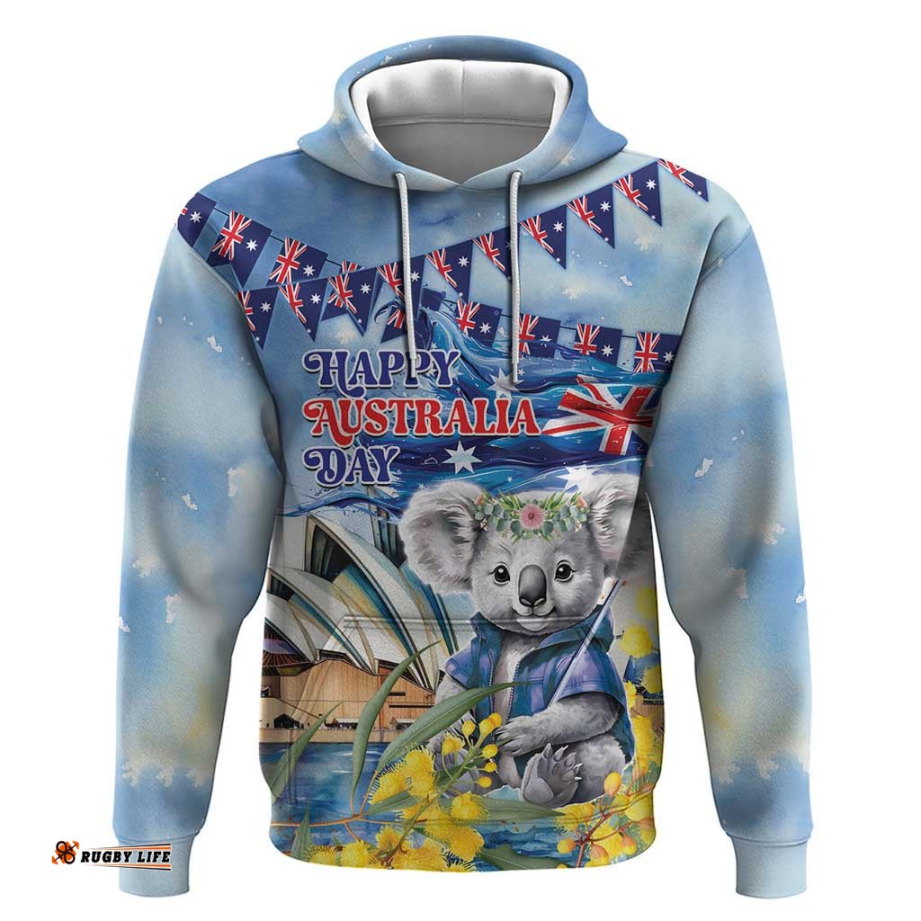 koala australia day hoodie proud aussie sydney opera house