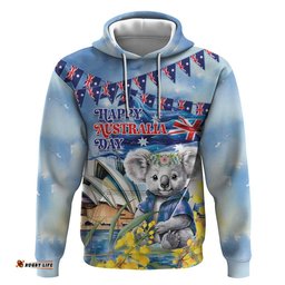 koala australia day hoodie proud aussie sydney opera house