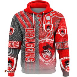 clothing st george illawarra dragons sporty style hoodie