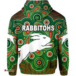 south sydney rabbitohs hoodie indigenous vibes green