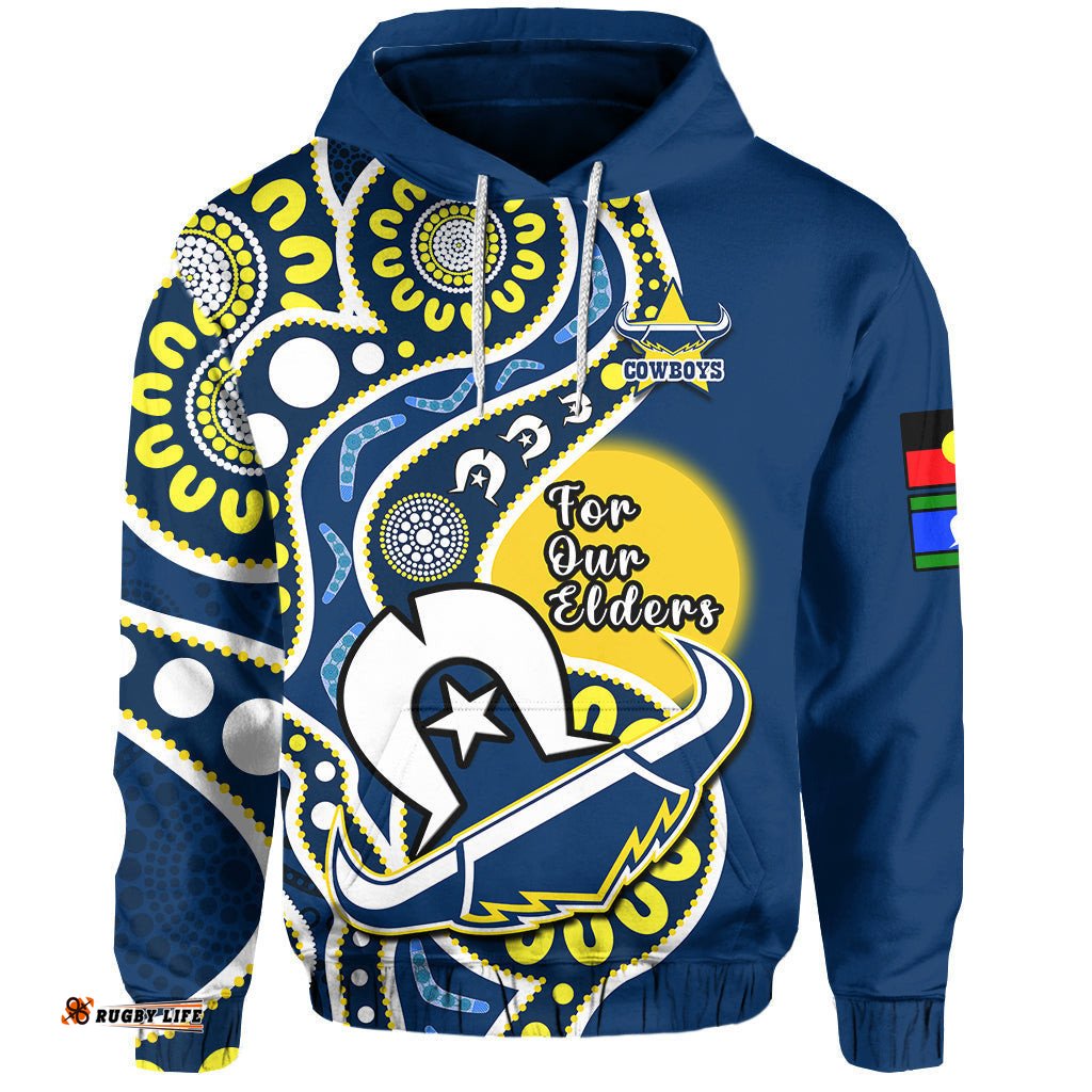 cowboys rugby naidoc hoodie for our elders aboriginal