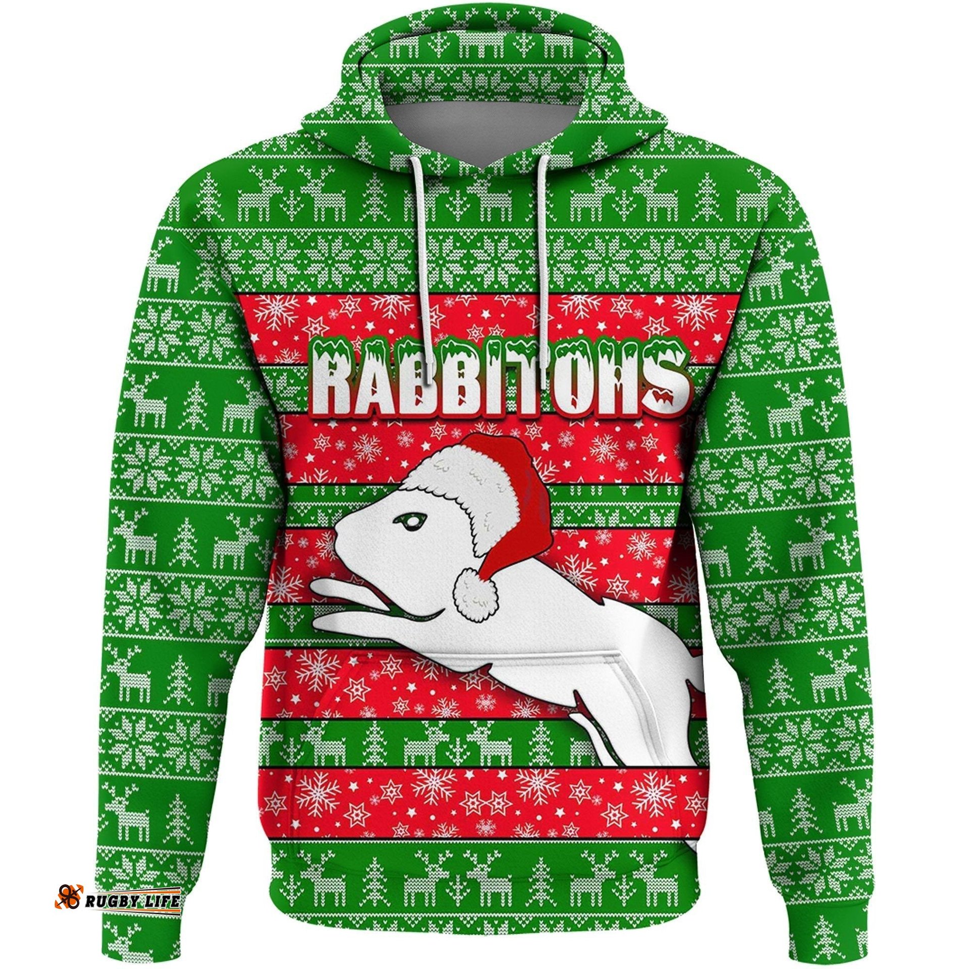 clothing south sydney rabbitohs christmas hoodie