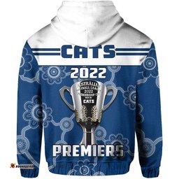 cats football hoodie geelong premiers aboriginal